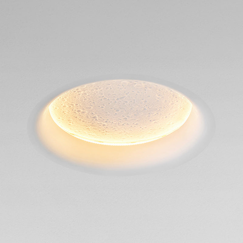 Modern Creative Style Wall Sconce Moon LED Wall Mount Light in White