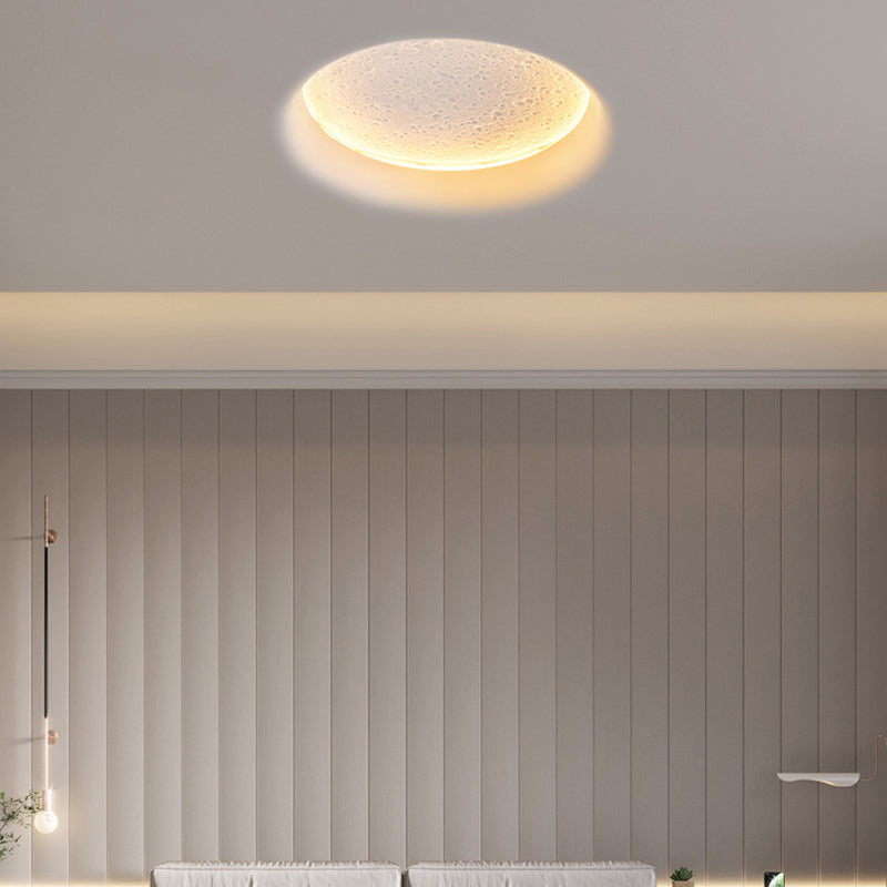 Modern Creative Style Wall Sconce Moon LED Wall Mount Light in White