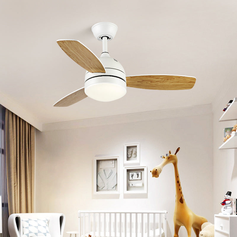 Metal Ceiling Fan Lighting Modern Style 1 Light Ceiling Fan Light for Bedroom