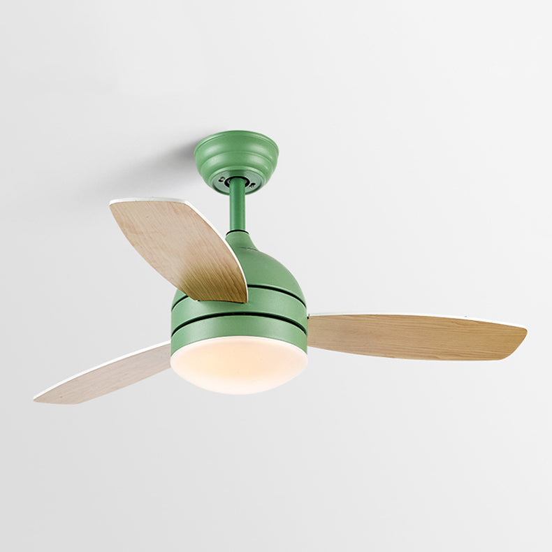 Metal Ceiling Fan Lighting Modern Style 1 Light Ceiling Fan Light for Bedroom