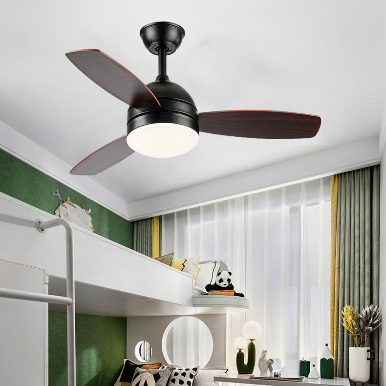 Metal Ceiling Fan Lighting Modern Style 1 Light Ceiling Fan Light for Bedroom