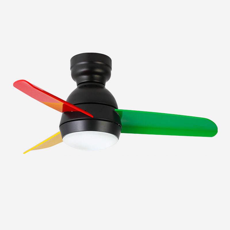 Metal Ceiling Fan Lighting Modern Style 1 Light Ceiling Fan Light for Living Room