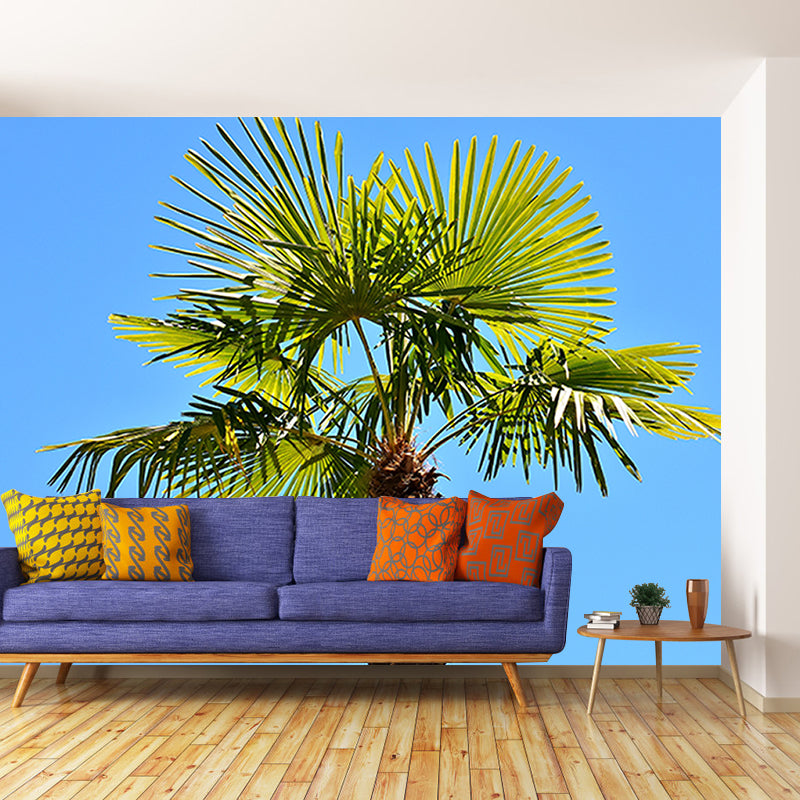 Vintage Wall Mural Tropical Plant Leaf Pattern Living Room Wall Mural