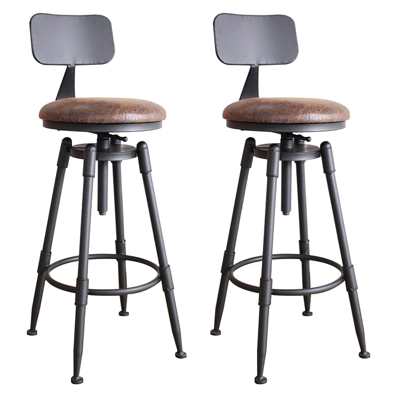 Rotating Barstool Industrial Style 4 Legs Bar Stool for Dining Room