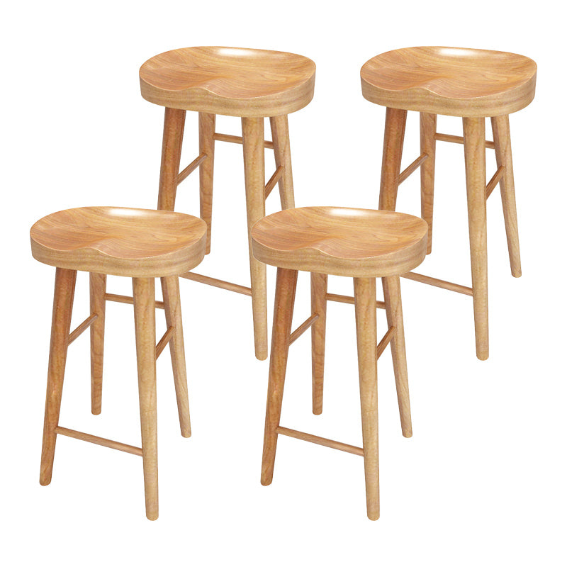 1/4 Piece Solid Wood Pub Set Modern Natural Home Bar Table Set