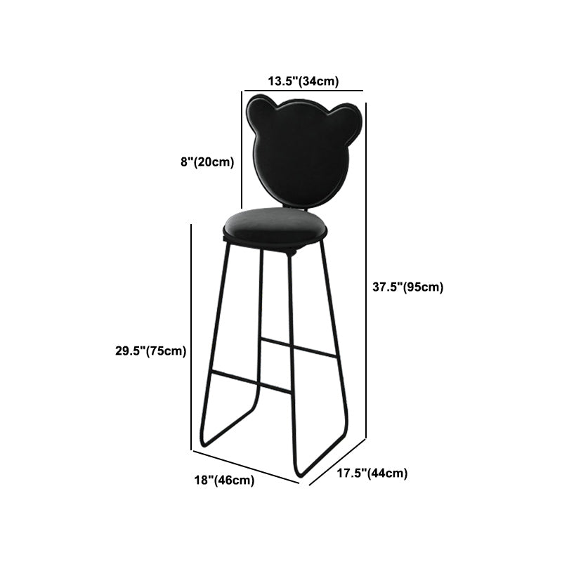 Modern 1/4 Pieces Bar Table Set Rectangle Stone Counter Table with Backrest Stools
