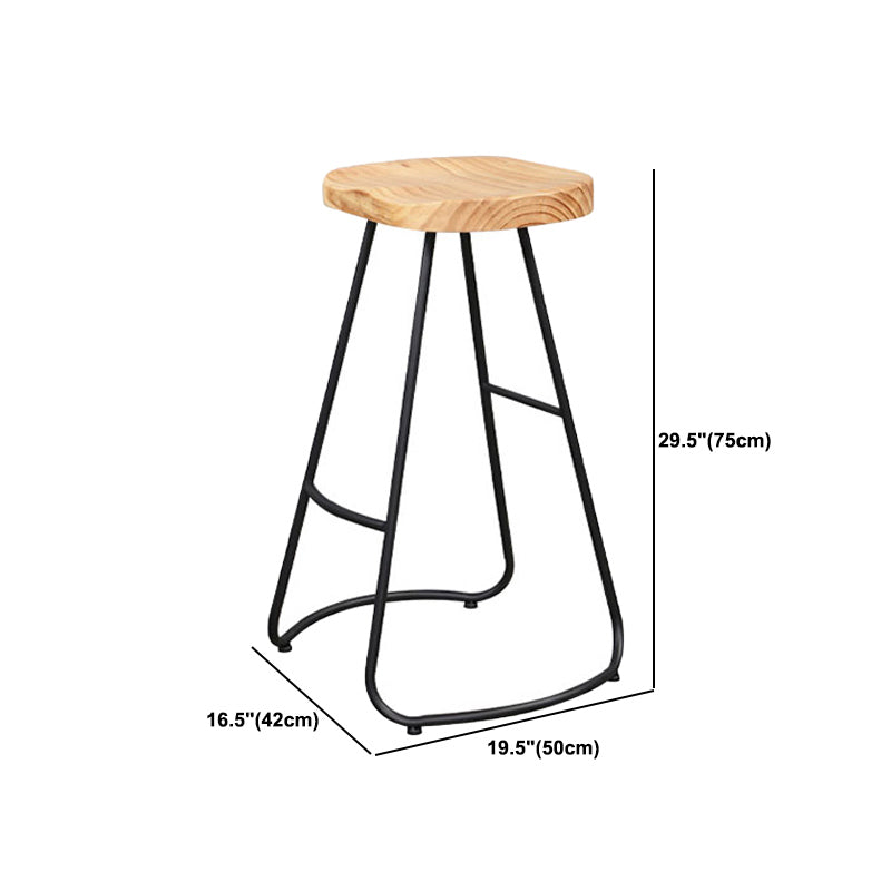 Industrial  1/4/6 Pieces Bar Table Set Rectangle Pine Wood Counter Table with High Stools