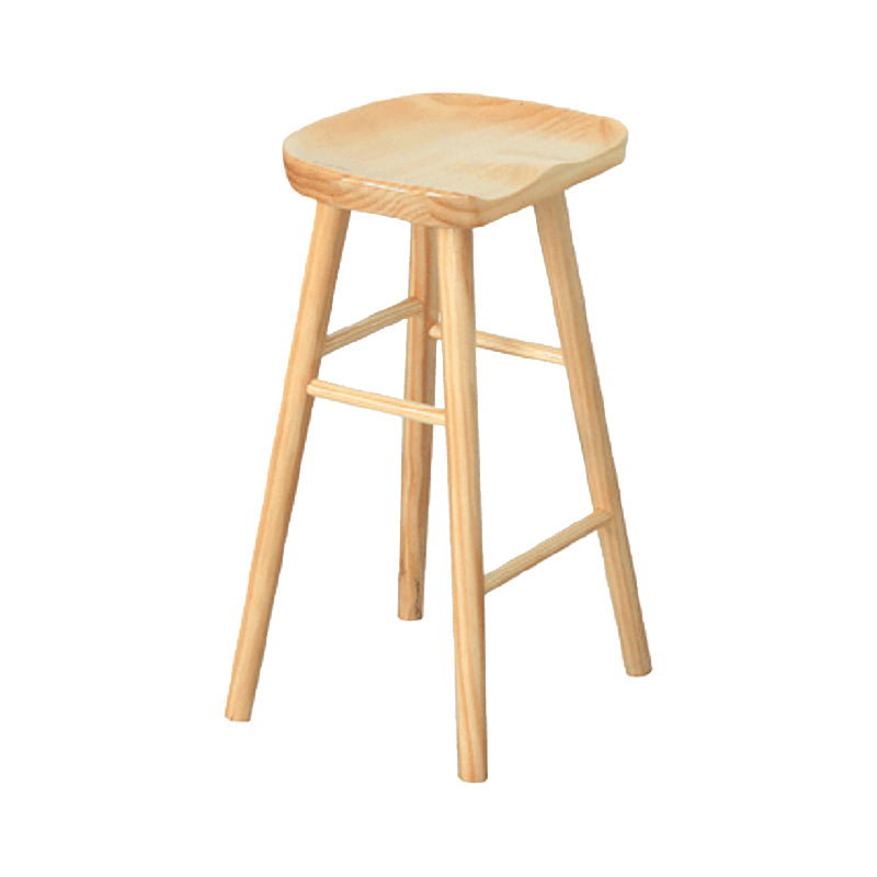 Luxury Rectangle Bar Table Set 1/2/4/5 Pieces Pine Wood Counter Table with Stools