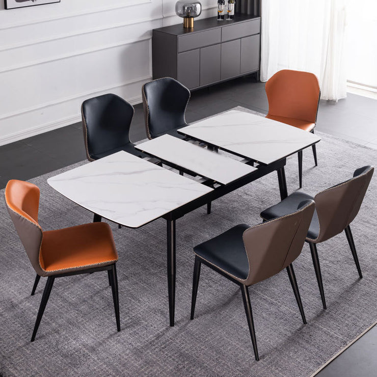 Stone Rectangle Dining Table with Leaf Furniture for Restaurant