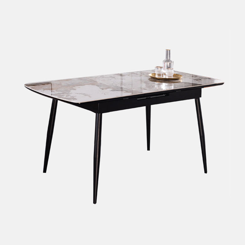 Stone Rectangle Dining Table with Leaf Furniture for Restaurant