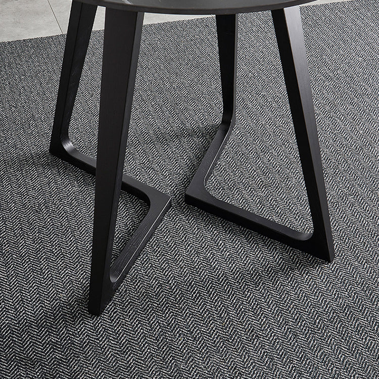 Sintered Stone Dining Table Industrial Wood Base Dining Table in White