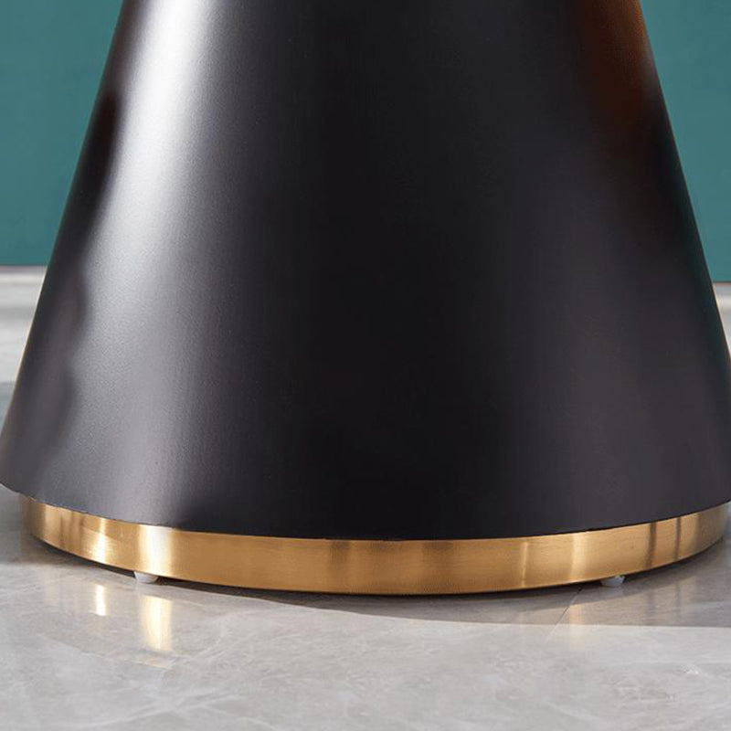 Metal Traditional Luxury Round Table Pedestal Dining Table for Dining Room
