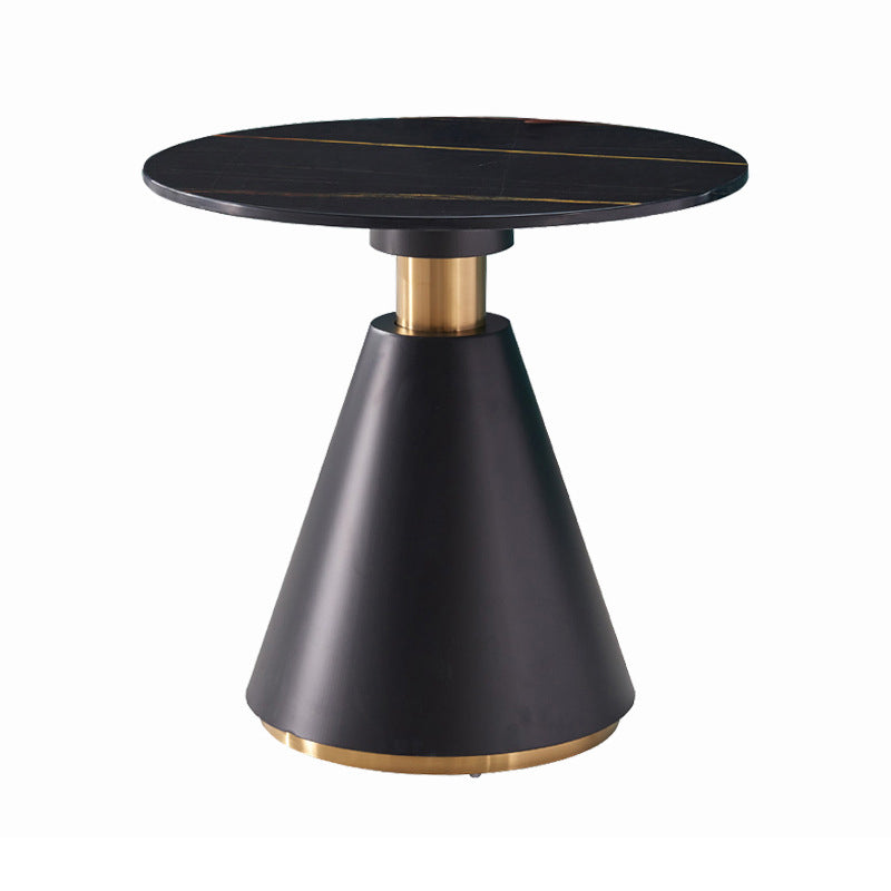 Metal Traditional Luxury Round Table Pedestal Dining Table for Dining Room