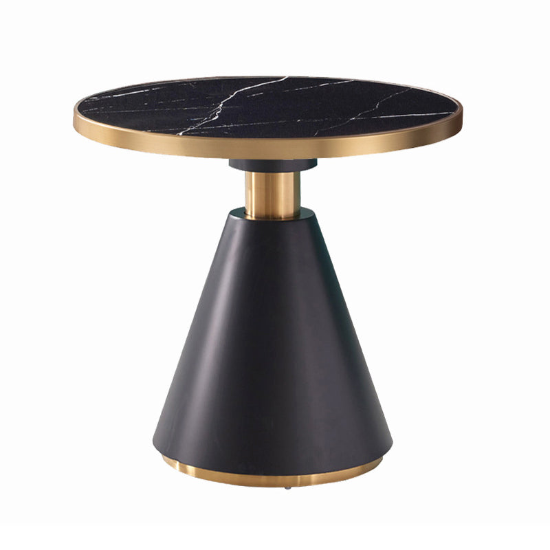 Metal Traditional Luxury Round Table Pedestal Dining Table for Dining Room