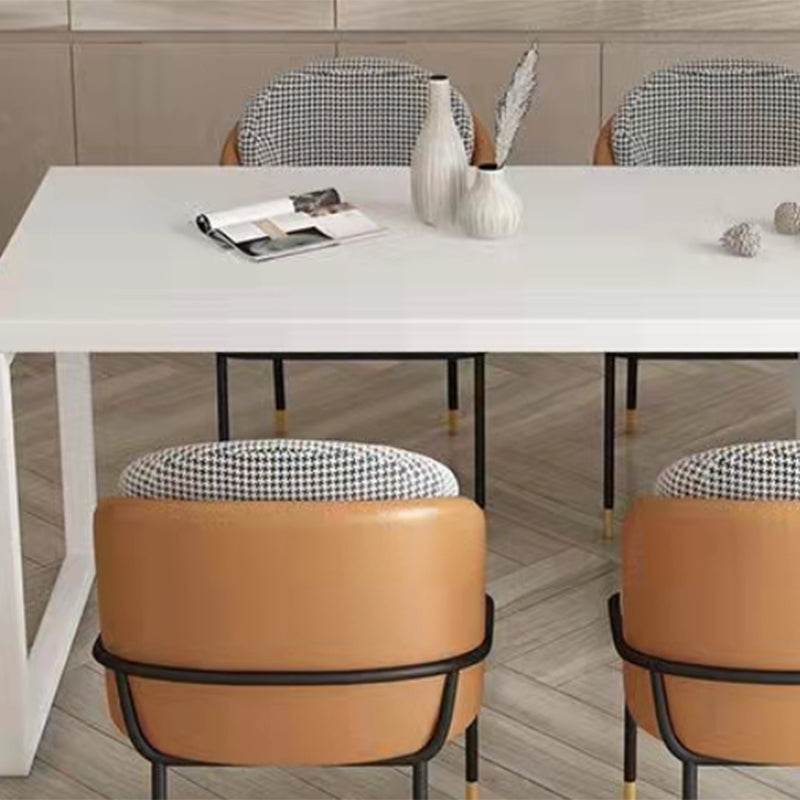 Simplicity Style Dining Table Stone Double Pedestal Home Furniture