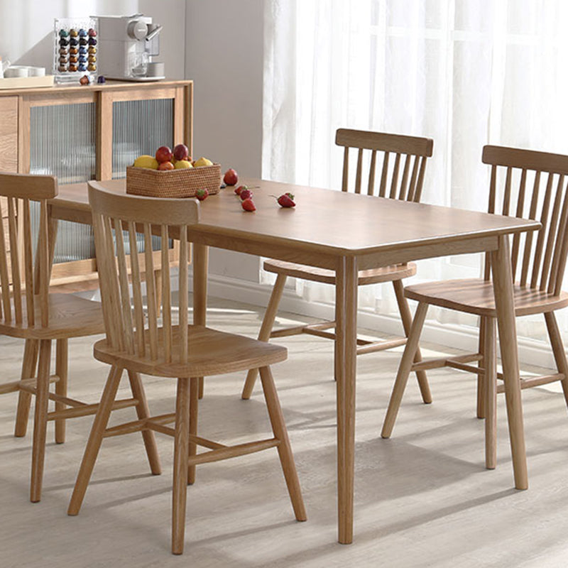 Modern Table with Solid Wood Rectangle Dining Table for Kitchen