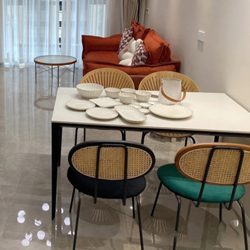 Sintered Stone Home Dining Table Modern Rectangle Dining Room Table