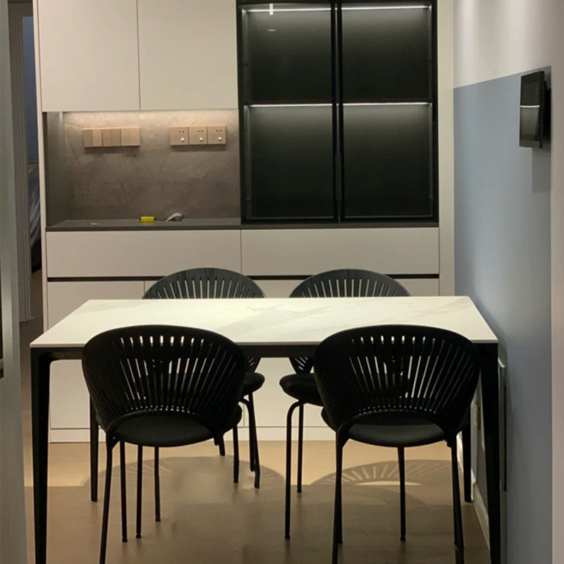 Sintered Stone Home Dining Table Modern Rectangle Dining Room Table