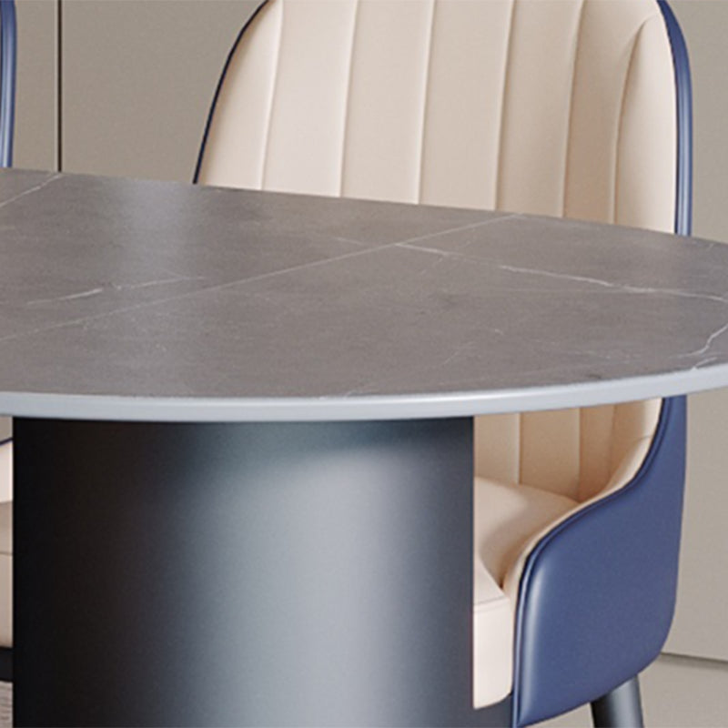 Simplicity Style Dining Table Stone Home Furniture with 3-foot