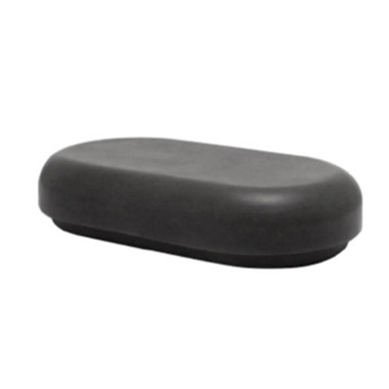 Contemporary 1 Single Coffee Table Oval Cocktail Table with Storage