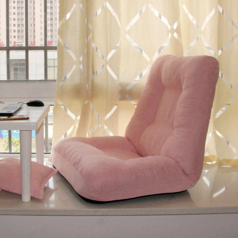 Fabric Convertible Chair 25.5" L x 25.5" W x 25.5" H Armless Chair for Living Room