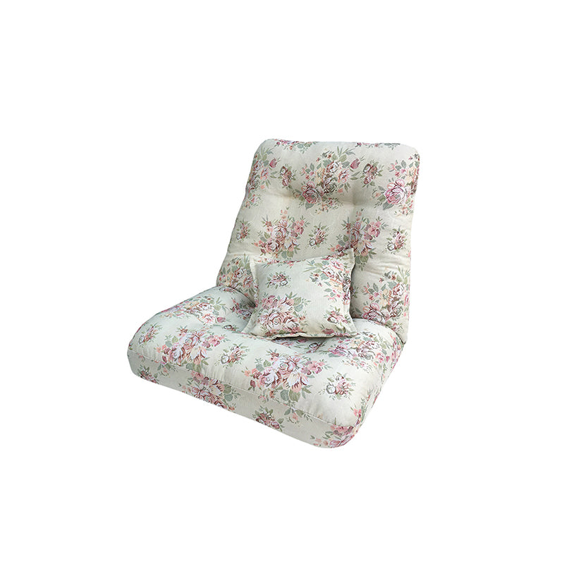 Fabric Convertible Chair 25.5" L x 25.5" W x 25.5" H Armless Chair for Living Room