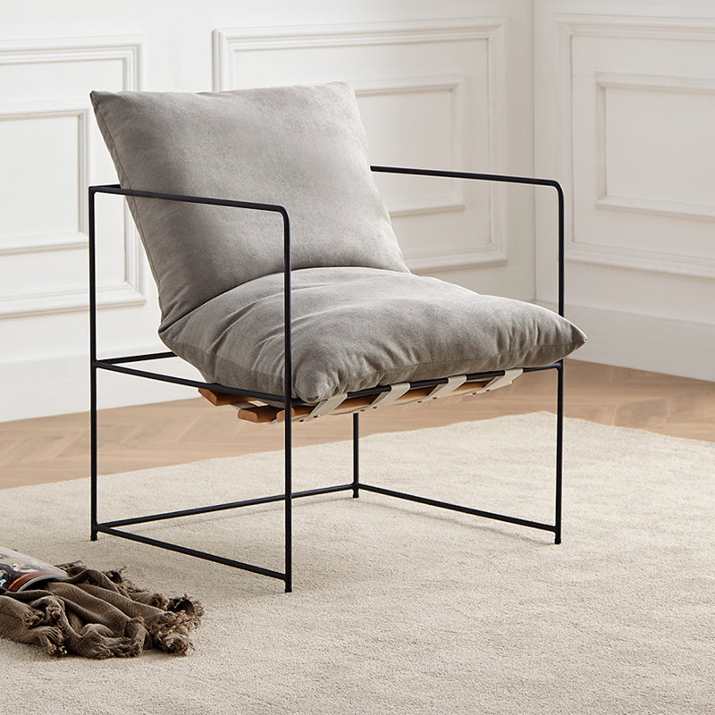 Arm Chair 26.77" L x 26.77" W x 26.77" H  Accent Armchair with Pillow Back