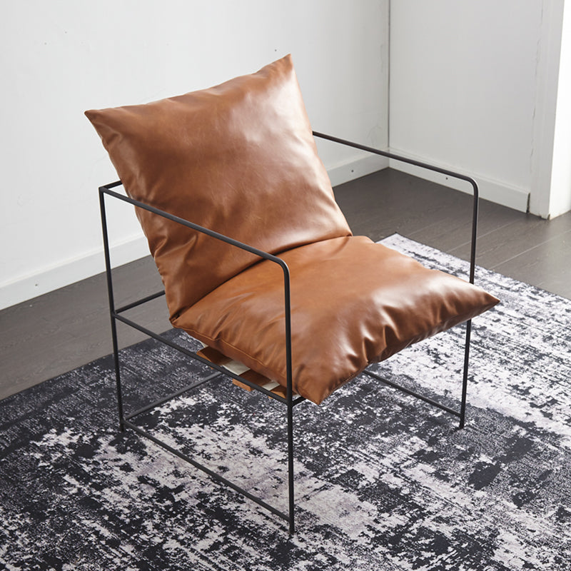 Arm Chair 26.77" L x 26.77" W x 26.77" H  Accent Armchair with Pillow Back