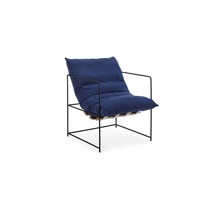 Arm Chair 26.77" L x 26.77" W x 26.77" H  Accent Armchair with Pillow Back