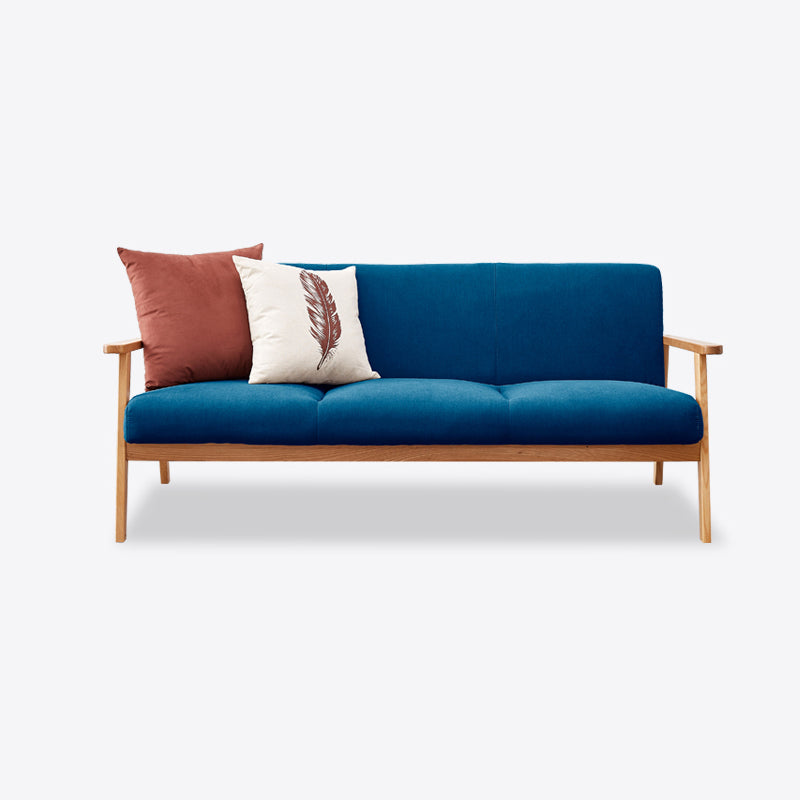 Modern Faux Leather Sofa Set Standard Tight Back Settee Couch