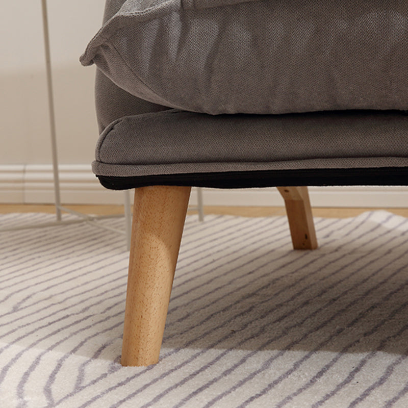 23.62" Wide x 27.95" Deep Convertible Chair with Basic Four Legs and Biscuit Back