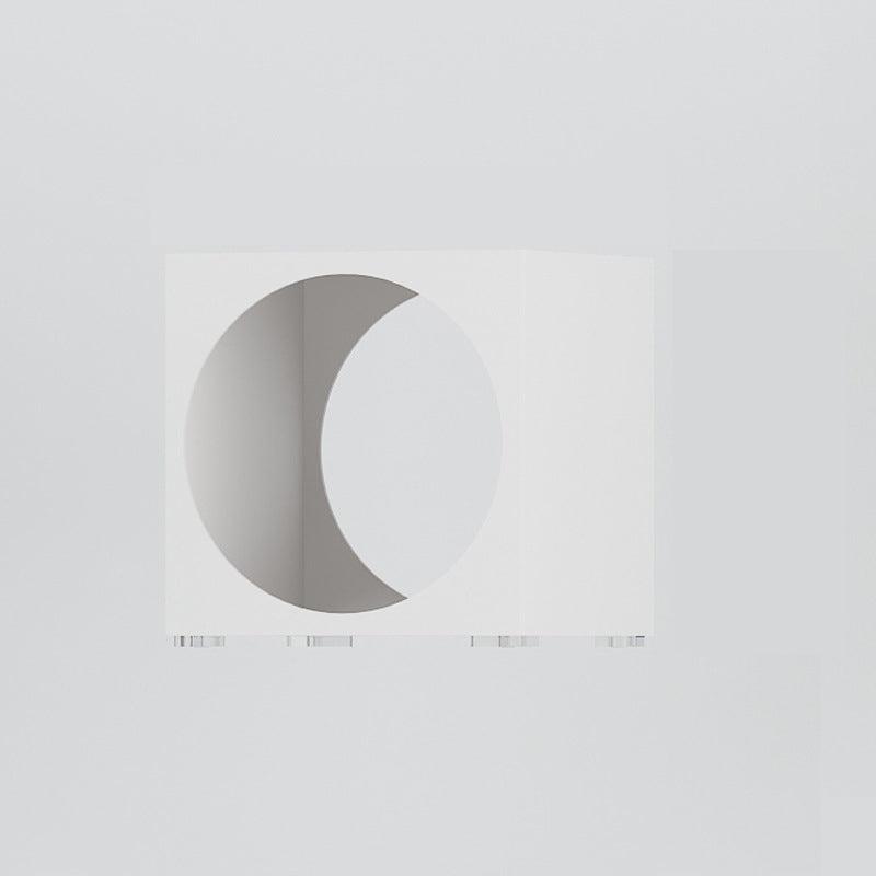 Square Acrylic Side Table 13.78" W x 13.78" H End Table with Storage