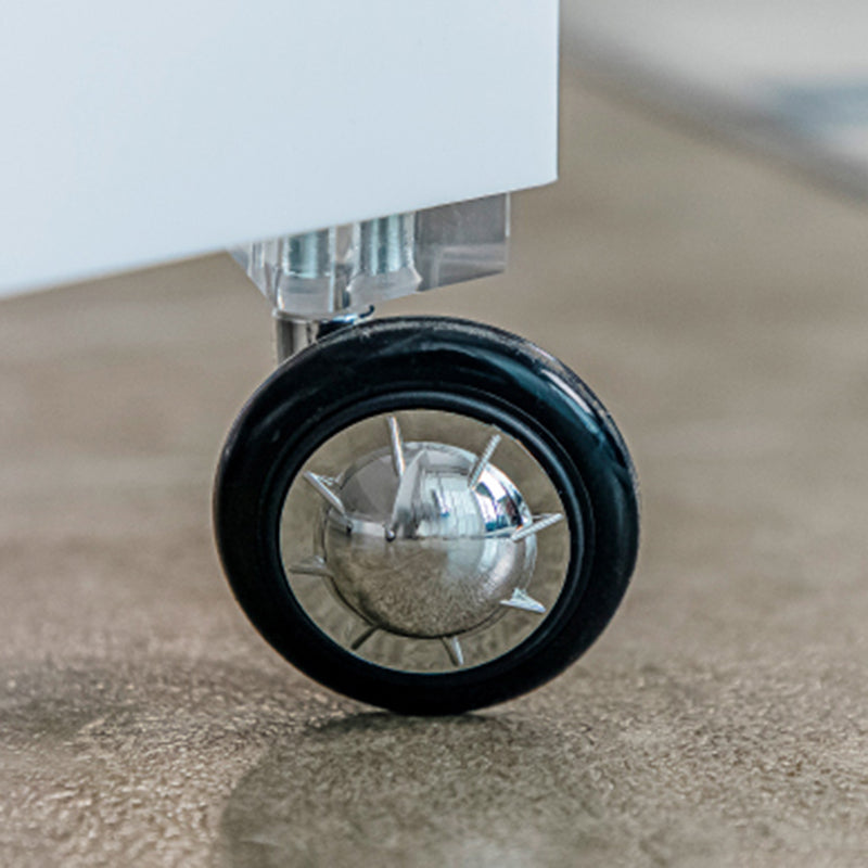 Square Acrylic Side Table 13.78" W x 13.78" H End Table with Storage