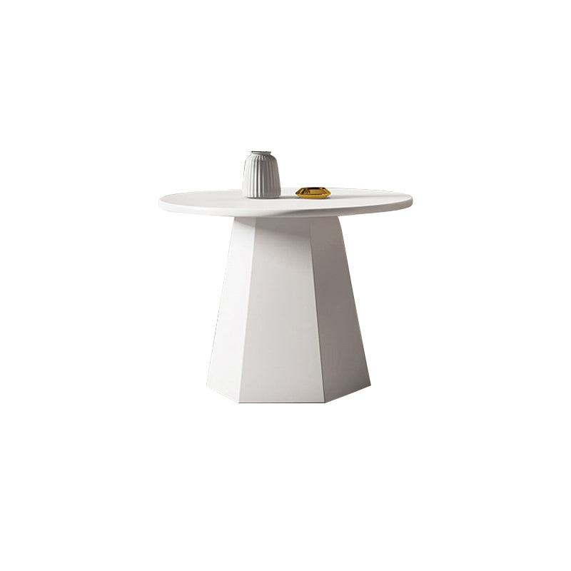 Modern Black/White Coffee Table Pedestal Marble Cocktail Table  for Room