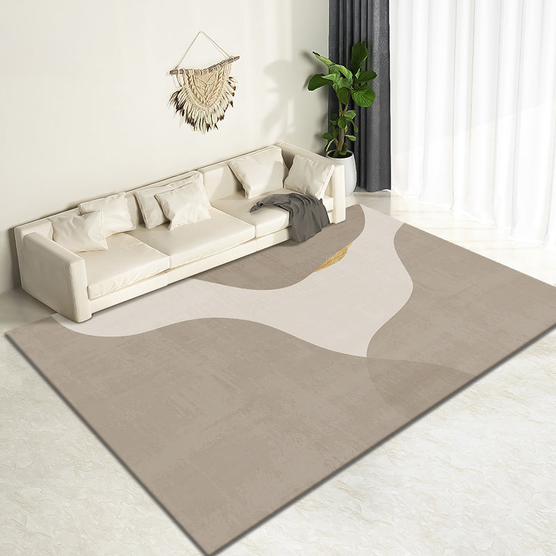 Black Nordic Carpet Polyester Line Carpet Stain Resistant Carpet for Drawing Room