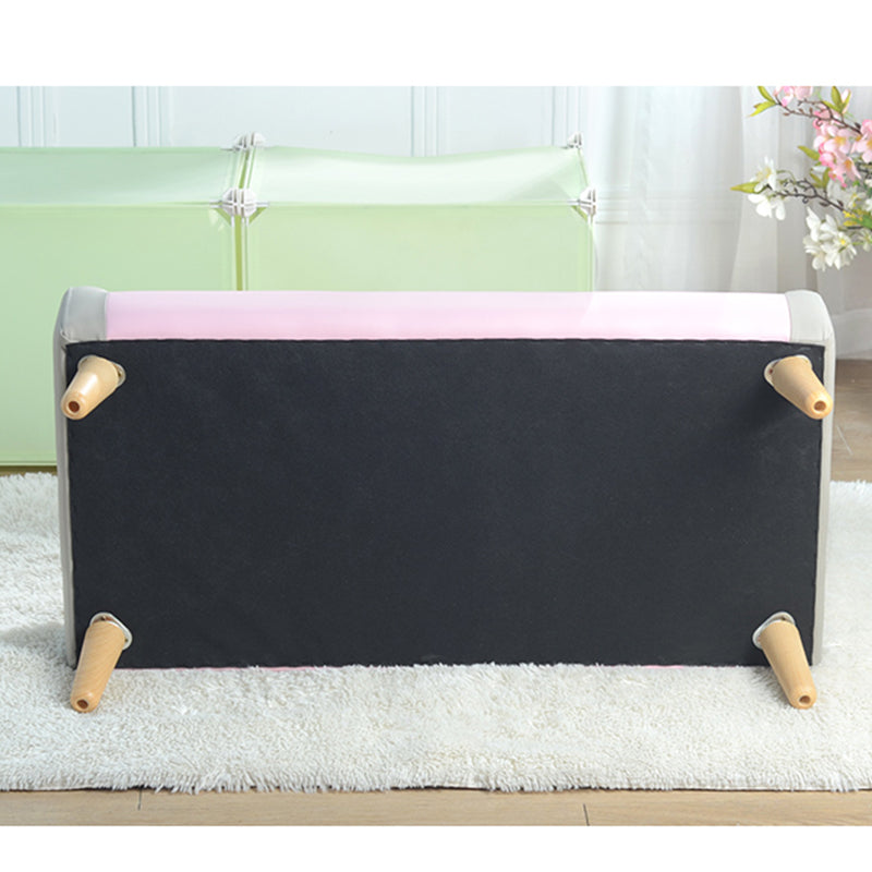 Modern Leather Tight Back Rolled Arm Sofa Couch for Children