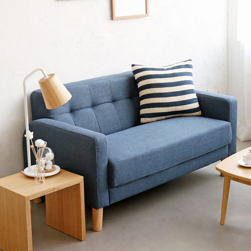 Standard Biscuit Back Settee Sofa Contemporary Square Arm Settee Loveseat