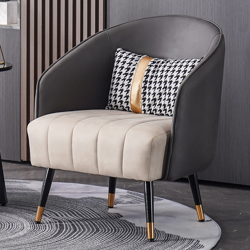 Faux Leather Chair 25.59" L x 25.59" W x 31.10" H Arms Included Chair