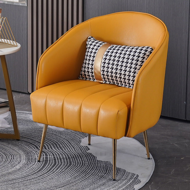 Faux Leather Chair 25.59" L x 25.59" W x 31.10" H Arms Included Chair