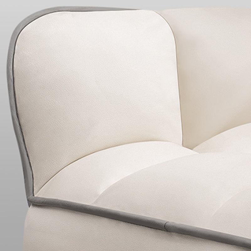 PU Leather Arm Chair 30.70" L x 20.86" W x 39.37" H Biscuit Back Accent Armchair