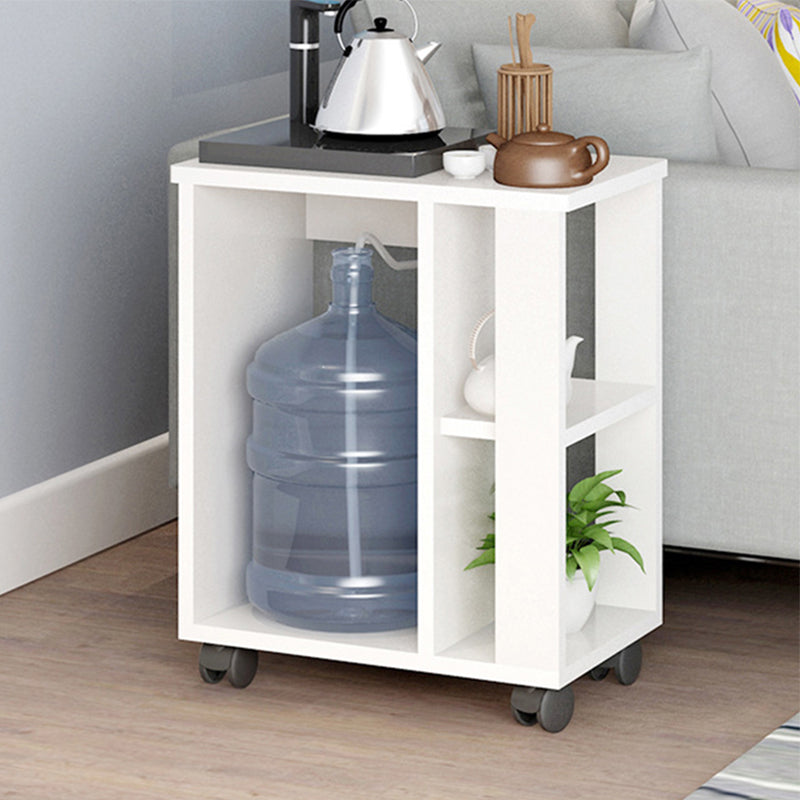 Transitional Rectangular End Table Removable Sofa Side Table with Storage