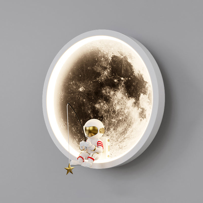 Children LED Wall Mount Light 1-Light Wall Light with Acrylic Shade for Kid's Room