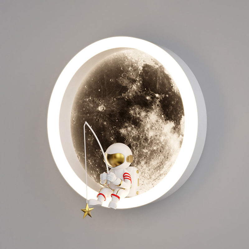 Children LED Wall Mount Light 1-Light Wall Light with Acrylic Shade for Kid's Room