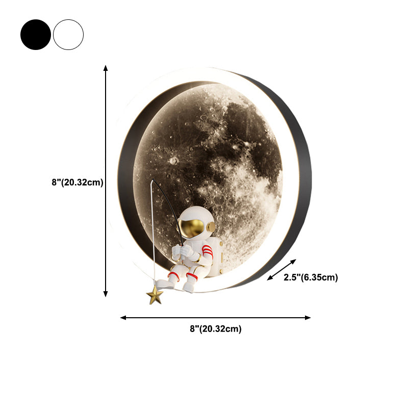 Children LED Wall Mount Light 1-Light Wall Light with Acrylic Shade for Kid's Room