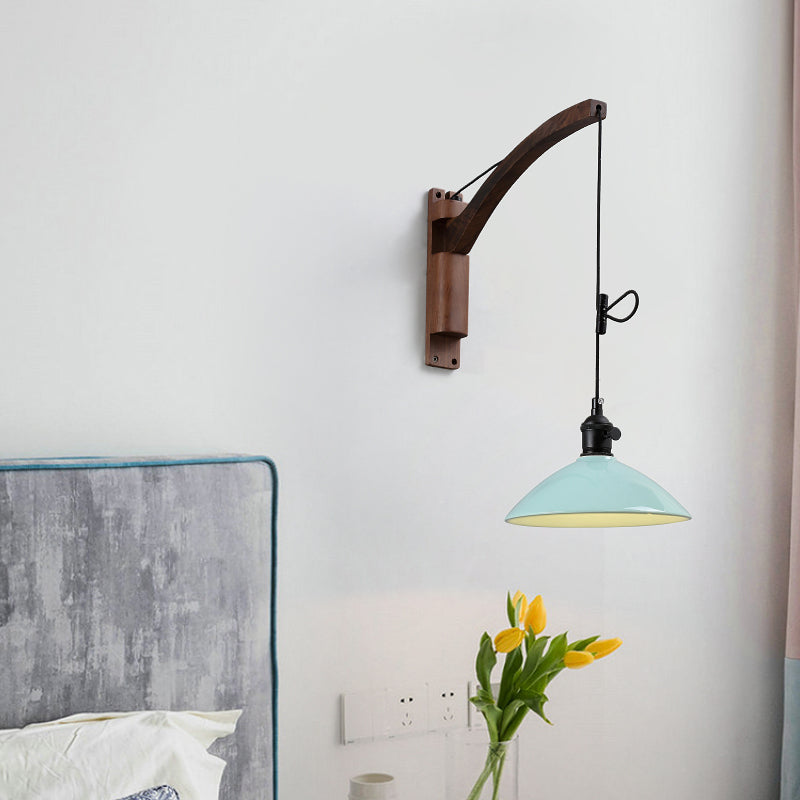 Wood Wall Sconce Light Modern Creative Wall Light for Bedroom