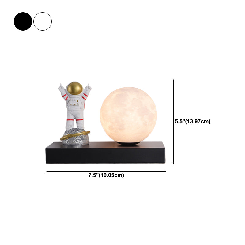 Modern Metal Wall Sconce Ball Shape Wall Light with PLA Shade for Bedroom