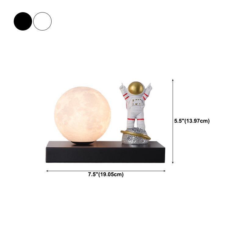 Modern Metal Wall Sconce Ball Shape Wall Light with PLA Shade for Bedroom