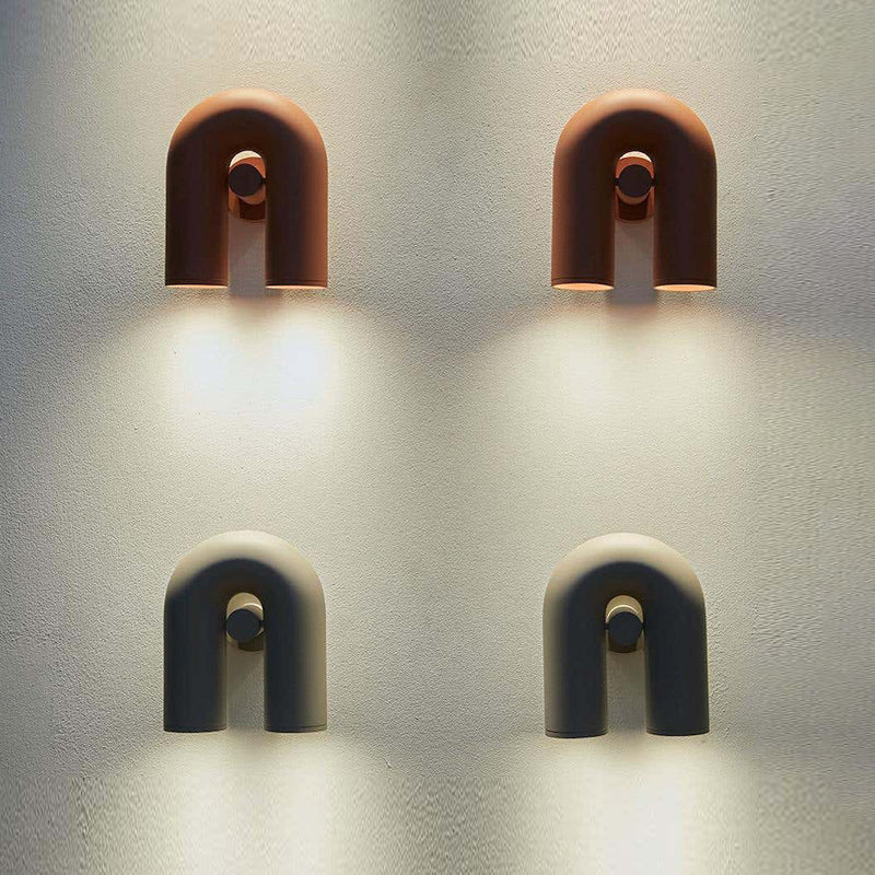 2-Light Geometric Wall Mount Light Modern Style Resin Wall Mount Lighting
