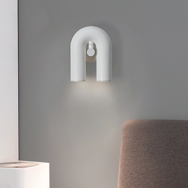 2-Light Geometric Wall Mount Light Modern Style Resin Wall Mount Lighting