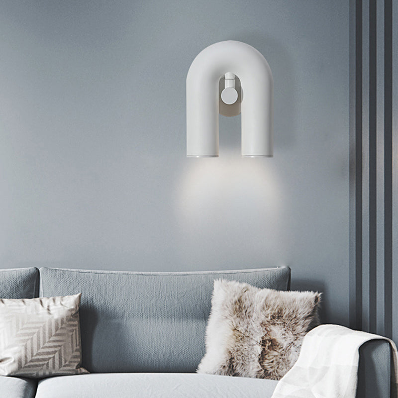 2-Light Geometric Wall Mount Light Modern Style Resin Wall Mount Lighting